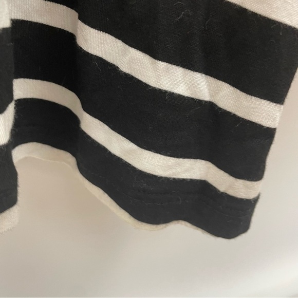 Tori Richard Honolulu Sleeveless Maxi Dress Black & White Stripe Racer Back XL - Picture 6 of 12